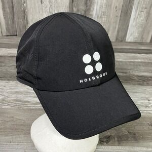 Holbrook Black Performance pickleball Hat Adjustable Laser Cut Vent Cap